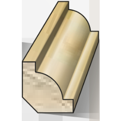 Bollat grenen onbehandeld 18x18 mm lengte 420 cm (bestelartikel)