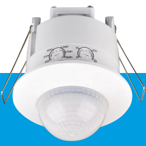 Bewegingsmelder indoor inbouw 360° schakelt 300W