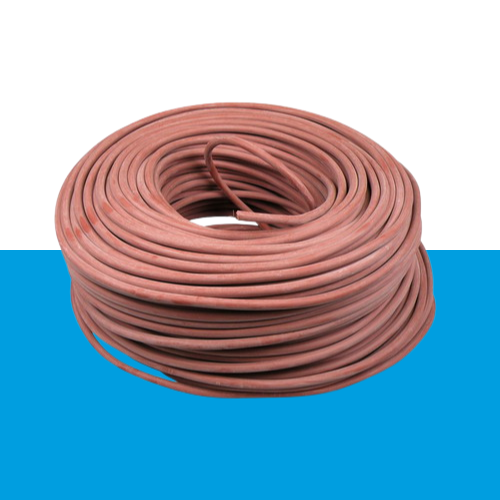 2x1,0 siliconenkabel 180 graden ring per meter 100m Spotjesdraad