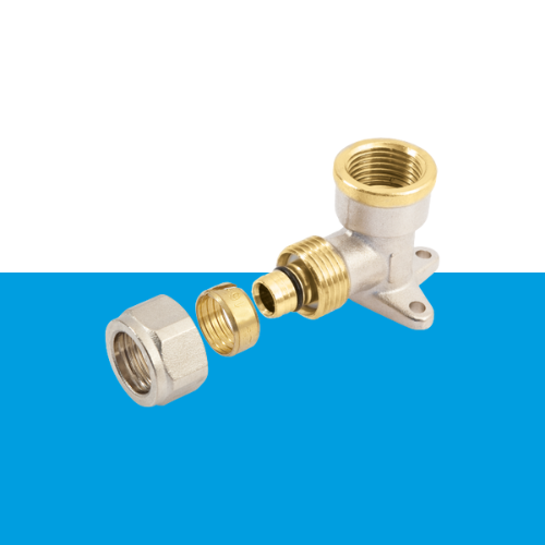 BONFIX Alu-knel Muurplaat 1/2 binnendraad x 16 1st