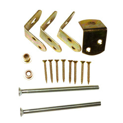 Uni-beslag t.b.v 1 betonpaal, geel verzinkt