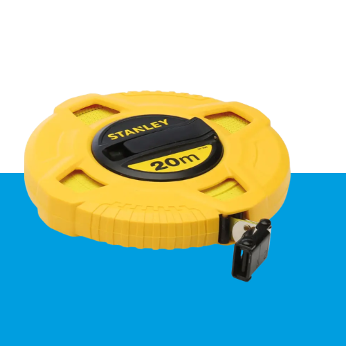 Landmeter Fiberglas 20m - 12,7mm gesloten kast