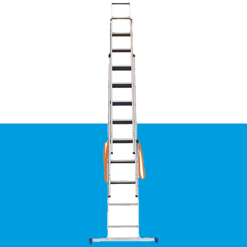 3-delige Reformladder BASIC-line met rechte bomen 10 sporten (bestelartikel)