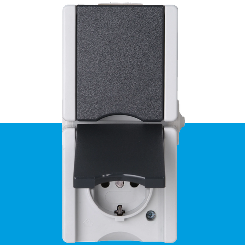 ProAQA voorbedraad WCD IP44 2V RA verticaal