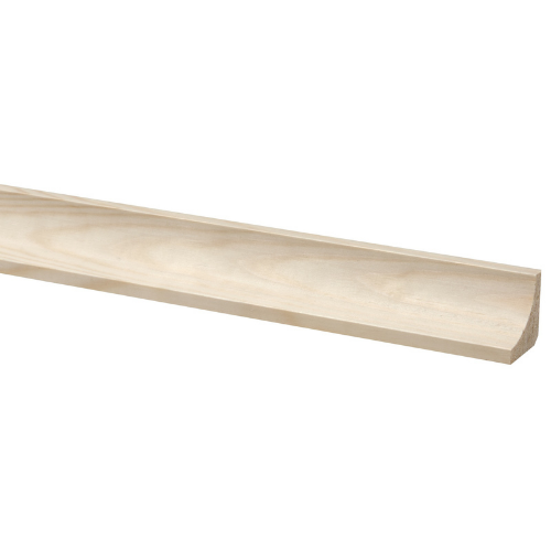 Grenen hollat 28x28 mm onbehandeld lengtemaat 420 cm