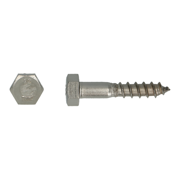 Houtfret 6x30 inox RVS (A2) 200 stuks
