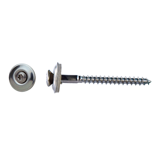 Houtschroef+EPDM Din 7995Z * 4.50x50 RVS (A2) verpakt per 200 stuks Sprengler