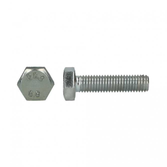 Zeskantbout 8.8 DIN 933 M6x40 Zn verpakt per 200 stuks
