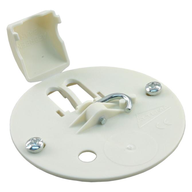 Centraaldoosdeksel rond crème tbv centraaldoos rond