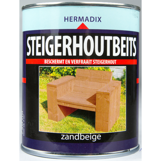 Steigerhoutbeits zand beige 750 ML (bestelartikel)