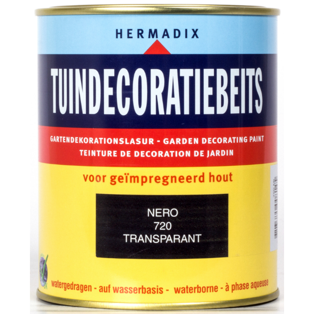 Tuindecoratiebeits 720 nero zwart  750 ML