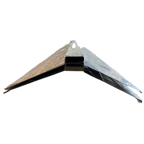 Vlak nokstuk 145x145 mm 300 cm Zwart