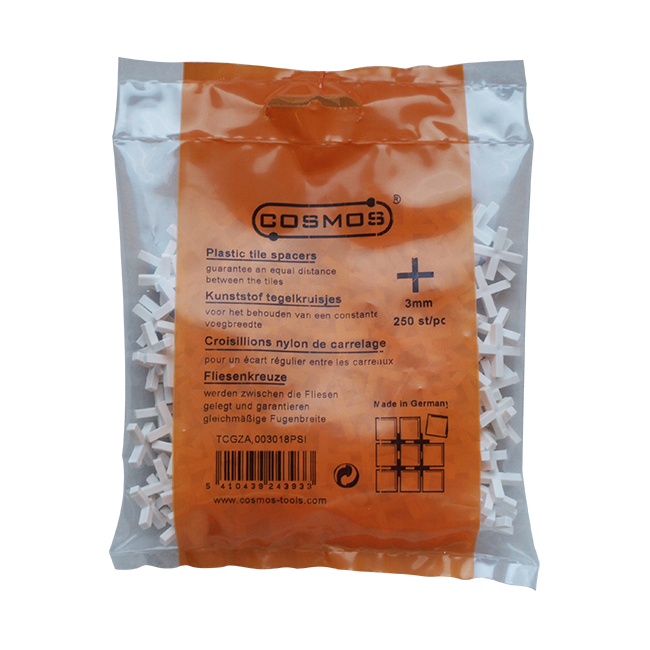 Kunststof voegenkruisjes / 200st 4,0x28 mm