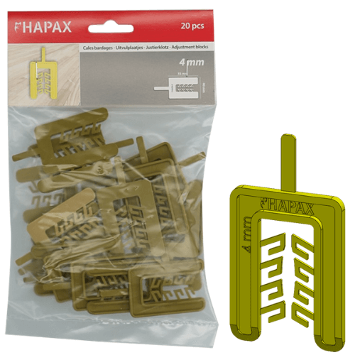 HAPAX uitvulplaatjes  bruin/groen* 4x40,00x55 /20st