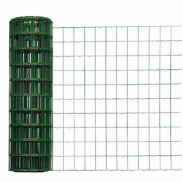 Volieregaas Quadra® PVC groen (13x1,1 mm) 100 cm x 10 m