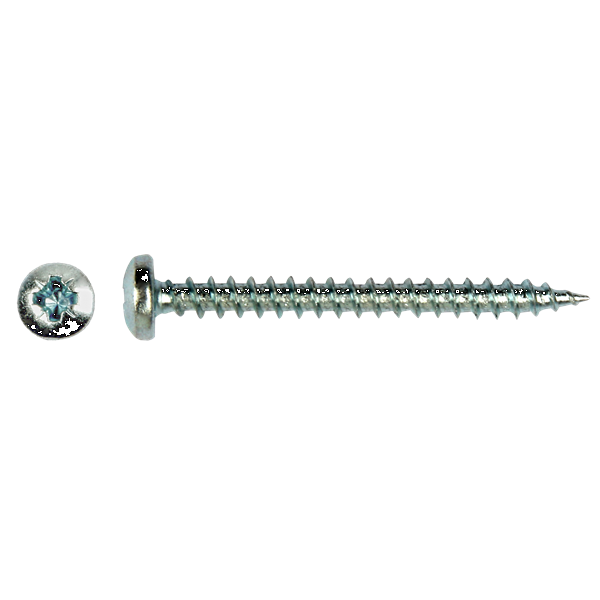 Spaanderplaatschroefpanhead * 4,00x35 RVS (A2) (Pz2) verpakt per 200 stuks