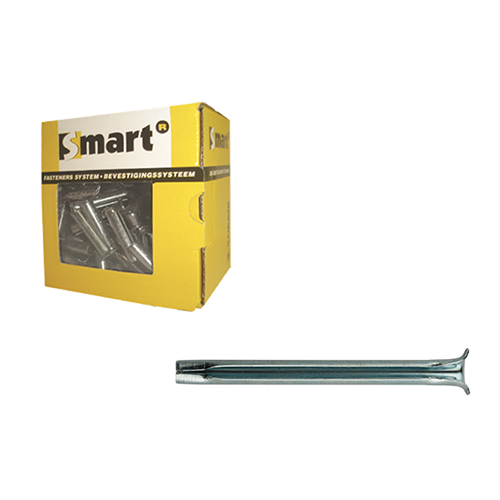 Spanhuls in gehard veerstaal 6,00x80 Zn verpakt per 100 stuks