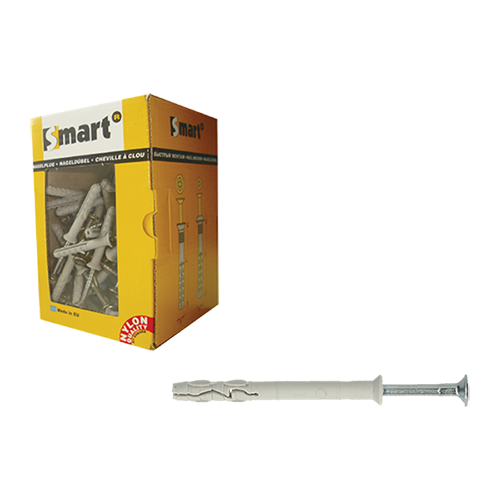 Slagplug met verzonken boord 8x80 mm verpakt per 50 stuks