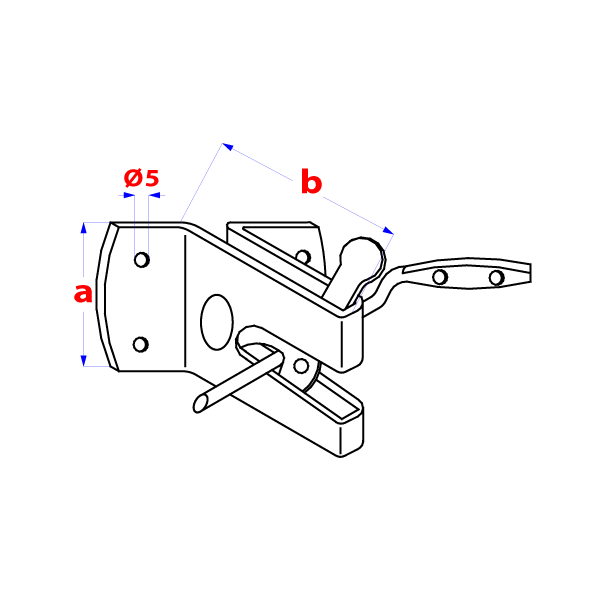 Automatische heksluiting * 45x60 Zn