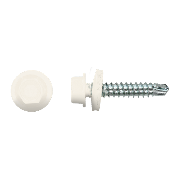 4.8x35mm dakpanprofielplaat wit RAL9010 100st