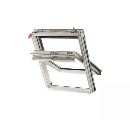 Keylite WCP T Tuimelraam wit gecoat type 04 78x98 cm