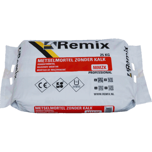 Remix metselmortel zonder kalk verpakt per 25 kg