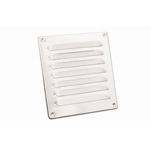 Nedco schoepenrooster aluminium met omgezette rand 160x160 mm