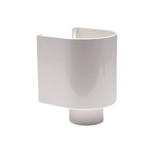 Vergaarbak wit rond 80 mm
