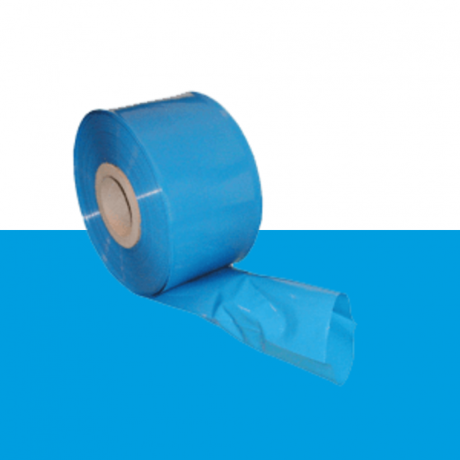 Tijdelijke HWA, PE slang blauw 80/100mm