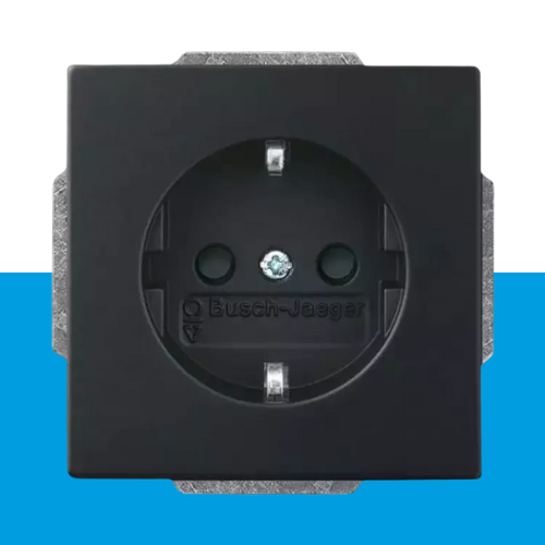 WCD RA 1-voudig inbouw mat zwart Future Linear BJ