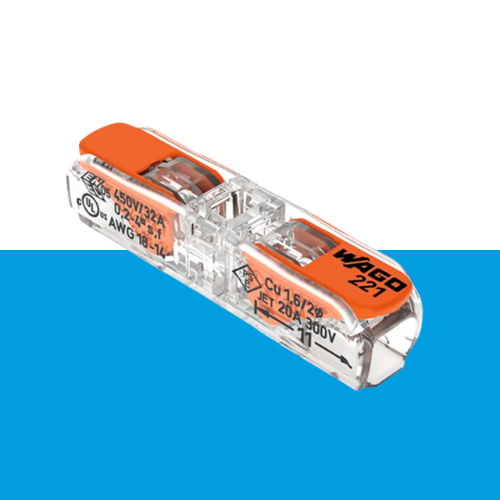 Wago 1v doorvoorklem 0,2 t/m 4 mm verpakt per 12 stuks