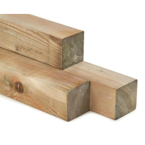 Geïmpregneerde paal 70x70 mm lengte 400 cm