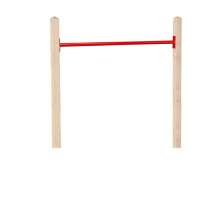 Metalen duikelstang 125 cm rood (bestelartikel)