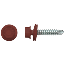 4.8x35 mm Bout dakpanprofielplaat rood RAL 3009 100 stuks