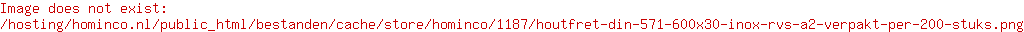 Houtfret Din 571 * 6,00x30 inox RVS (A2) verpakt per 200 stuks