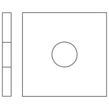 Vierkant sluitring HV100 Din 436 M8 Zn (9/30/3) verpakt per 100 stuks