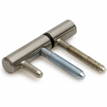 Inboorpaumelle vernikkeld 14 mm houten kozijn