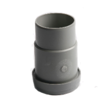 HWA Schuifmof grijs 80 mm manchet/spie (met rubber manchet)