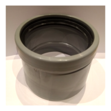 Verloop 125x110 mm 1xmanchet/spie excentrisch