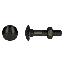 Slotbout 4.8 DIN 603/555 M6x30 BT/6st zwart
