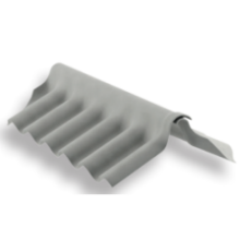 Golfscharniernok B 65 320x320 mm lengte 109,5 cm K-Nok Zwart (bestelartikel)