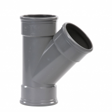 T-stuk 200 mm 45 graden 3xmanchet (bestelartikel)
