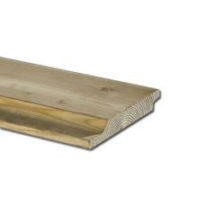 Geimpregneerd rabat 22x150 mm  (werkend 18x130 mm) lengte 400 cm (bestelartikel)