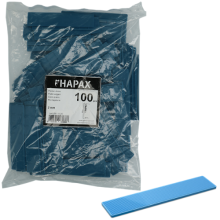 HAPAX platte wiggen * 2x22,00x95 /100st (blauw)