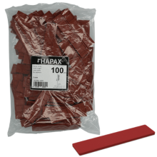 HAPAX platte wiggen * 3x22,00x95 /100st (rood)