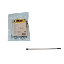 Bundelbandje (tie rip) 300x4.8 mm zwart verpakt per 100 stuks