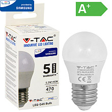 Led kogel 5.5 w E27 p45 mat warm wit