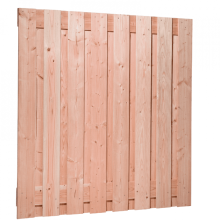 Douglas geschaafd plankenscherm 17-planks 18 mm 180 x 180 cm, onbehandeld. (bestelartikel)