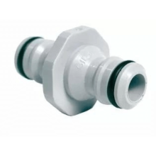 Dubbele nippel PVC op kaart