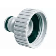 Kraannippel met inwendige draad 1" PVC op kaart